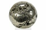 Polished Pyrite Sphere - Peru #231645-1